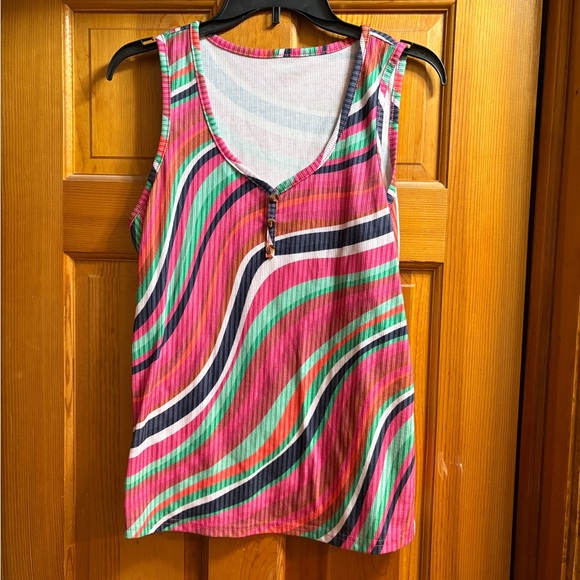 SHEIN Tops - SHEIN Multicolor Striped Tank Top